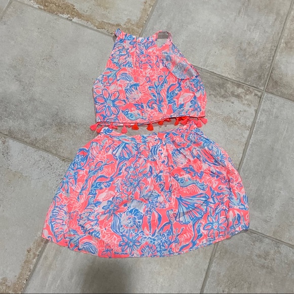Lilly Pulitzer 0 Selina 2 Piece Cropped Set Skirt - Picture 5 of 5